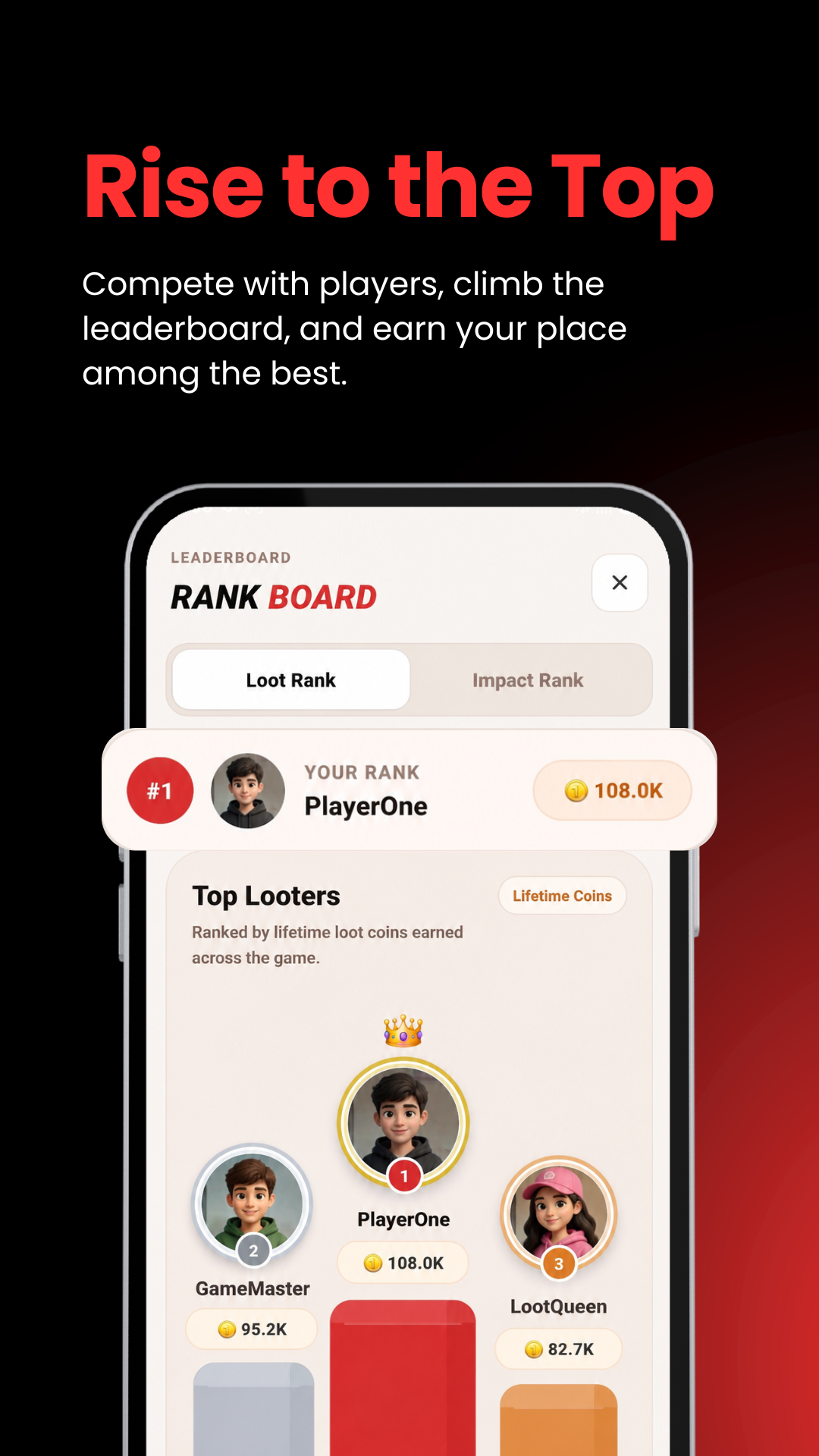 Leaderboard โ Rise to the Top